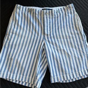 Polo by Ralph Lauren Blue and White Striped women’s Shorts